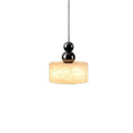 Spanish natural marble pendant light - italian minimalist, light luxury, high-end style - perfect for entryway, bedroom, bedside - adjustable height suspension lamp