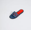 2025 new women's low heel flat sandals and slippers - round toe, voltage laser design
