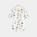 Baby clothes spring and autumn thin long sleeves air conditioning men's and women's baby onesie pajamas pure cotton newborn haki rompers