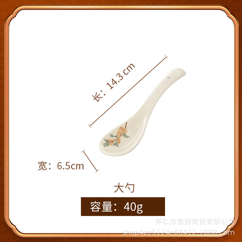 Bowl for home underglaze color pottery new chinoiserie good looking ceramic tableware rice noodle bowl large soup bowl