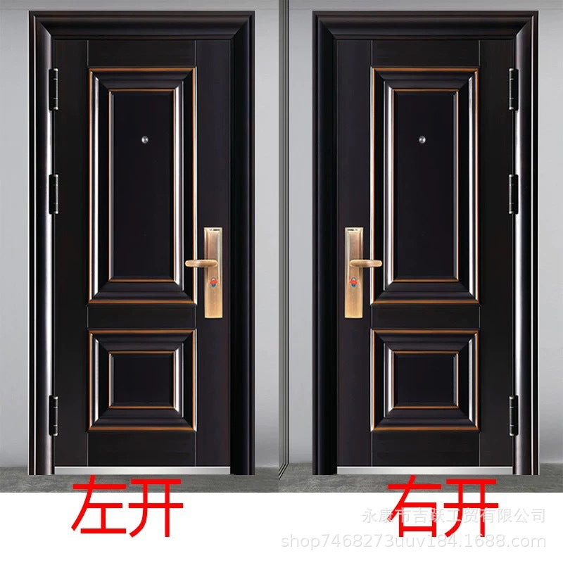 Factory direct sales wholesale security door 7cm entrance single and double double door entrance door rental house project door