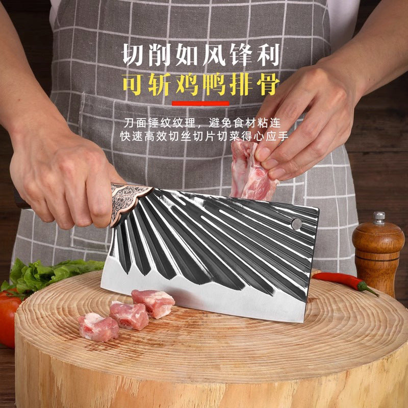 Longquan forged kitchen knife - household cleaver & slicing knife combo - sharp stainless steel chopping & slicing knife