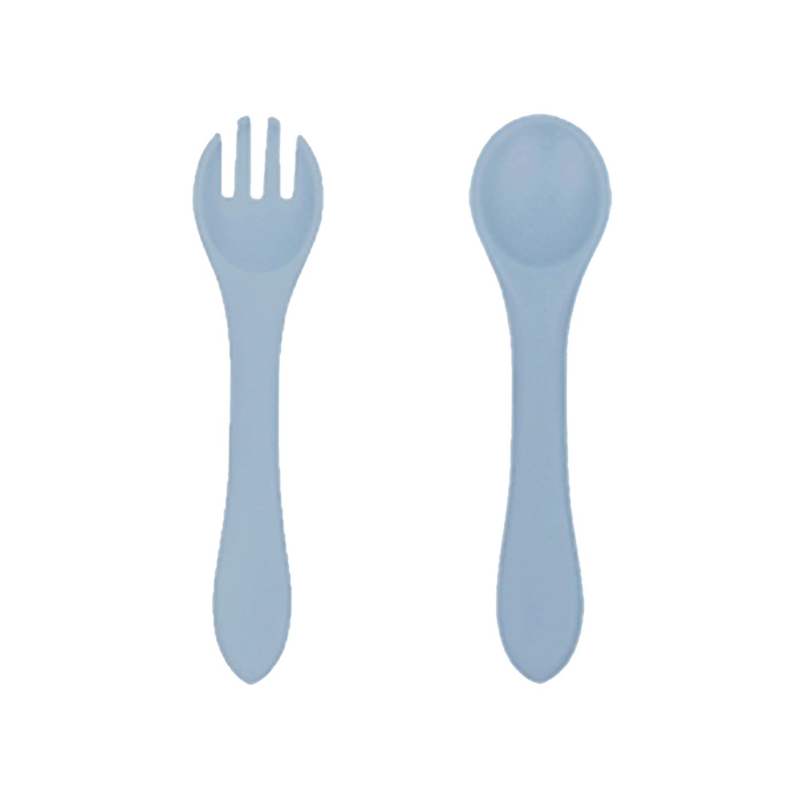 Children's fork and spoon baby spoon Children's learning to eat training Baby fork tableware Self-eating rice spoon Silicone