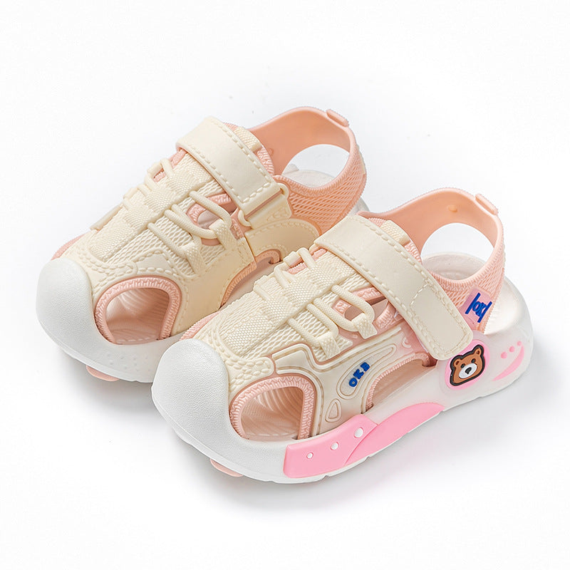 Kids' sandals: new summer collection - soft sole, cartoon design, velcro closure, perfect for girls (toddler to big kid), baby beach sandals