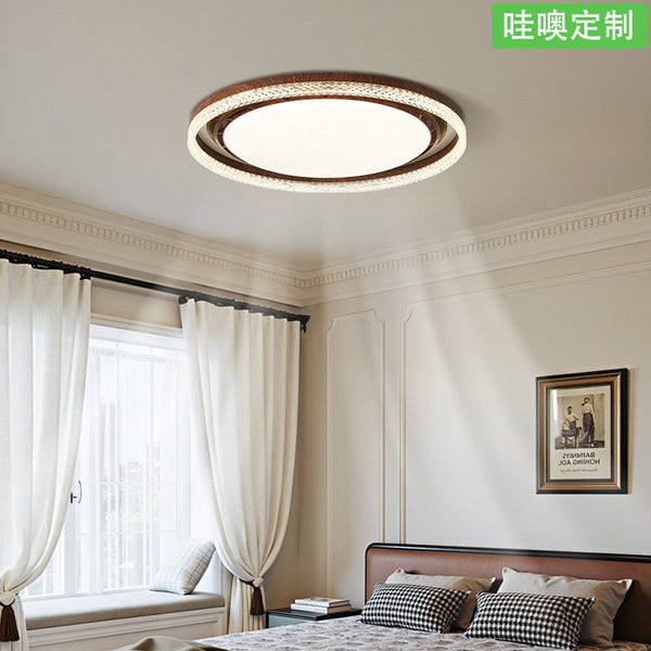 [Wow] Italian minimalist fan light modern minimalist light luxury master bedroom room light full spectrum eye protection lamp