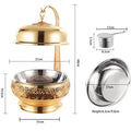 Golden stainless steel buffet warmer - 8l hotel wedding banquet buffet stove - ready to ship