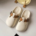 2025 new women's closed-toe half slippers, summer outdoor flat sandals, trendy birkenstock-style slip-on mules