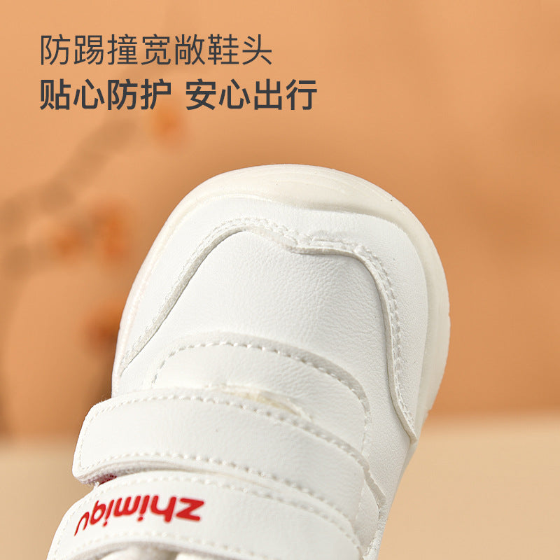 Baby cotton shoes for boys, ages 0-1 to 1-3 years, kids' winter fleece-lined thickened infant shoes, soft sole prewalker shoes for baby girls