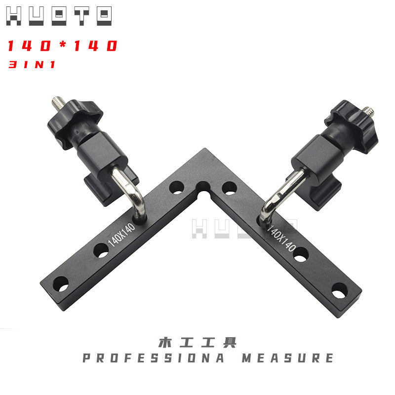 HUOTO woodworking right angle positioning sleeve 90 degree right angle ruler, woodworking puzzle fixing clip 90 degree right angle positioning ruler