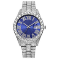 2025 hot-selling export watch: european and american men's personalized hip-hop feng shui ghost roman numeral diamond-inlaid quartz watch for men