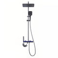 shower set, all-copper shower set, for home multi-functional abrasion resistant thermostatic booster shower