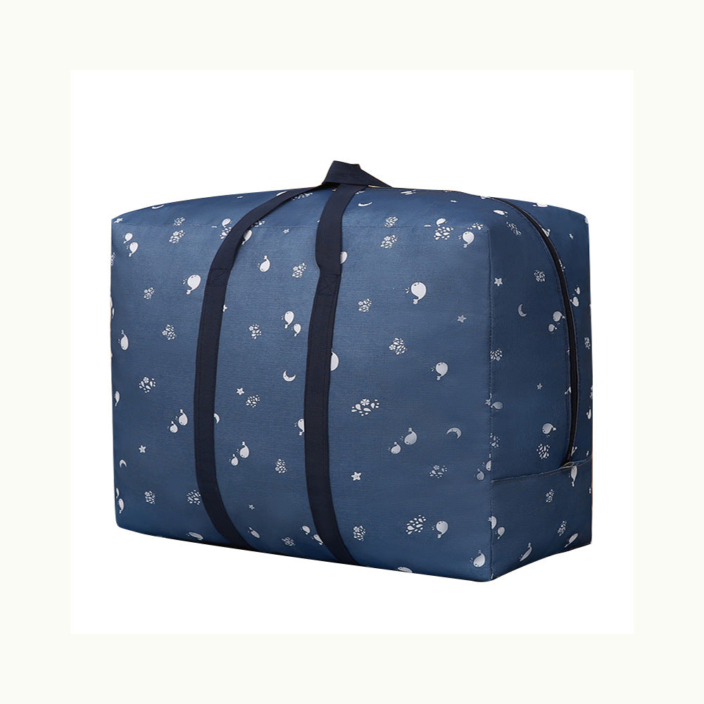 Oxford cloth quilt bag, clothes storage bag, student moving duffel bag with zipper, dust-proof packing bag wholesale.