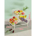 European-style tiered fruit basket - living room coffee table fruit platter - kitchen spice rack - multi-purpose multi-tier storage shelf