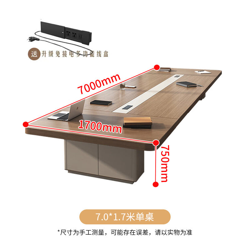 Saint li conference table long table casual modern large training table negotiation rectangular table conference room table and chair combination