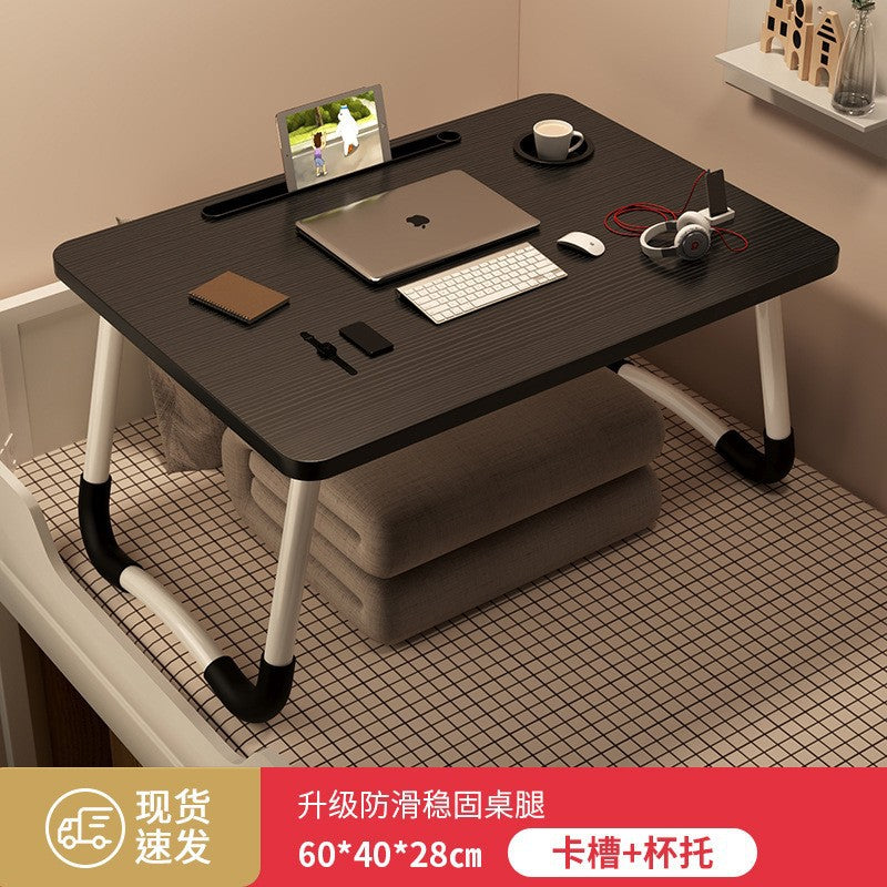 Foldable bedside table laptop desk - perfect for students, dorms, and home use