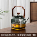 Tea kettle thickened glass handle kettle large capacity tea maker steaming all-in-one health-preserving kettle electric ceramic stove bubble tea kettle
