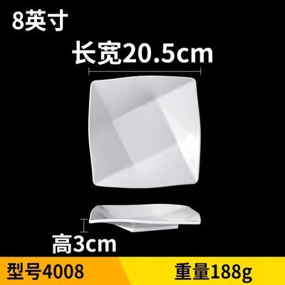 Fat beef plate melamine hotpot restaurant buffet plate tableware barbecue plate commercial side dish dish lettuce bucket haidilao