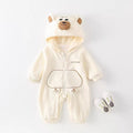 Newborn outing outfit cute newborn clothes for boys and girls hooded jumpsuit spring & fall romper jacket baby trendy