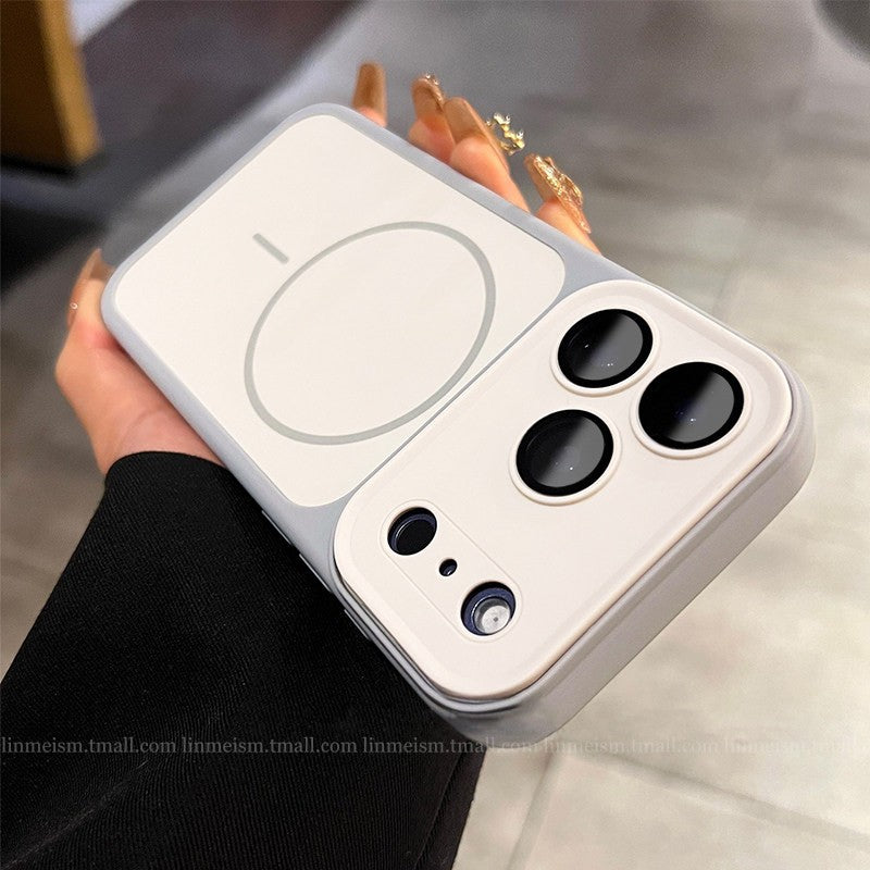Magnetic suction suitable for iphone17promax mobile phone case apple 16 all-inclusive anti-fall iphone17promax case