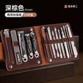 High-quality 20-piece carbon steel anti-splash nail clipper set - angled tip nail clippers for home grooming