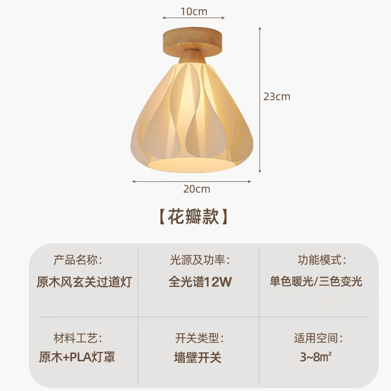 Walnut French cream B & B entrance entrance corridor aisle light eye protection balcony ceiling light medieval romantic light