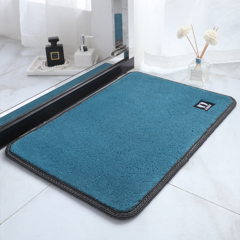 hot-selling pure color super soft floor mats, modern casual bedroom bedside carpet, bathroom absorbent non-slip mat