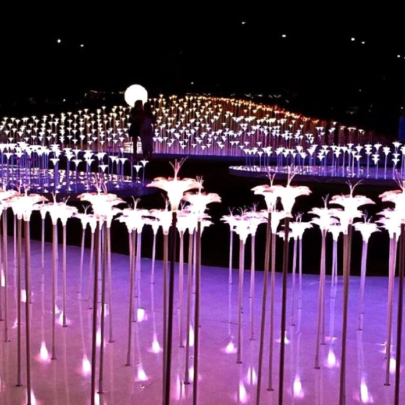 Tulip flower lamp led flower lamp eva simulation landscape light outdoor lawn green belt beauty lighting engineering decoration