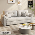 Detachable and washable velvet sofa bed, dual-purpose, foldable, integrated small apartment, cream style, storage, single and double, special price function