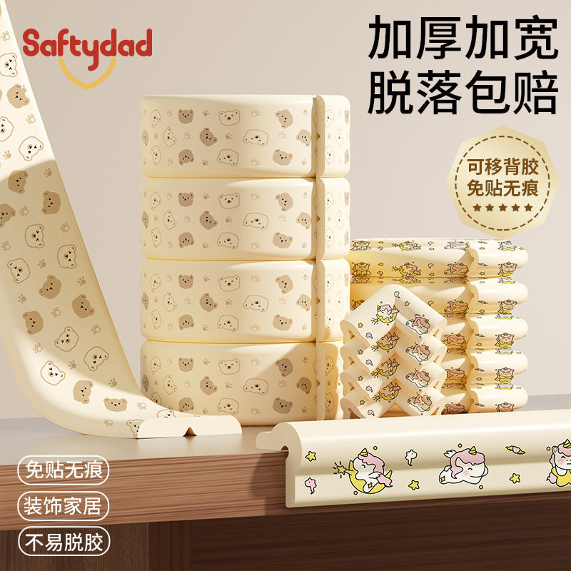 Printed baby thickened anti-collision strips, infant home use, children's anti-bump and anti-collision stickers, kindergarten table corner protectors