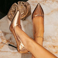 Women's fashion pointed-toe gold stiletto heels - trendy & minimalist ladies' shoes from huizhou, aliexpress cross-border e-commerce