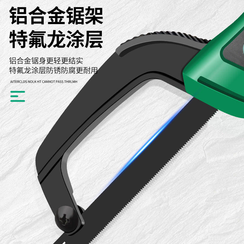Baolian handmade hacksaw hand saw wood handheld saw artifact for home small saw iron saw frame strip metal cutting saw