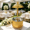 supply of wedding hotel stainless steel golden 8l thermal pot buffet catering thermal pot banquet car equipment