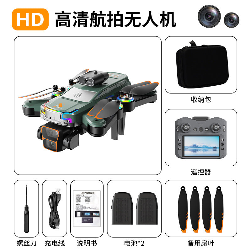 Z2 pro drone with screen, esc, dual camera, obstacle avoidance, optical flow positioning, hd aerial photography, long endurance remote control aircraft