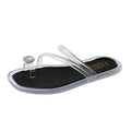 New transparent rhinestone slippers for women, summer outdoor wear, new high-end french style thong beach sandals