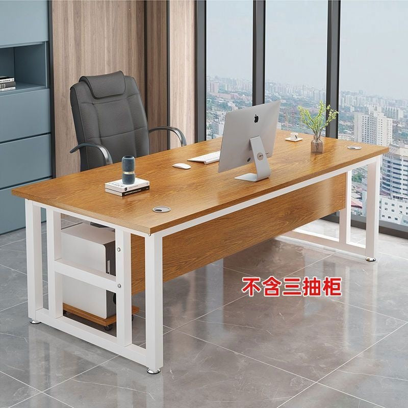 Office desk boss desk workstation executive manager computer desk desktop study writing wooden table