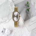 Niche style design oval watch for women accessible luxuryniche stylecasualelegant women's female students junior high school quartz watch