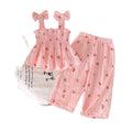 Kids clothing  cross-border new arrivalfashionspring & fallgirl pink suspender tops baby children's clothing