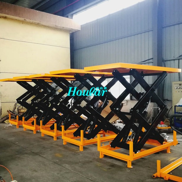 Non-standard countertop 2200x1000 double fork scissor lift platform Fixed electric hoist lift platform