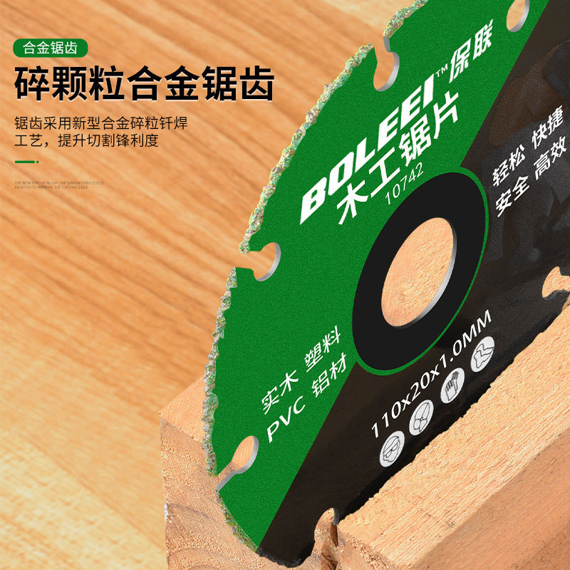 New woodworking saw blade 4inch - alloy cutting disc for pvc, plastic, aluminum, and solid wood - specifically designed for electric saws, angle grinders, and cutting machines