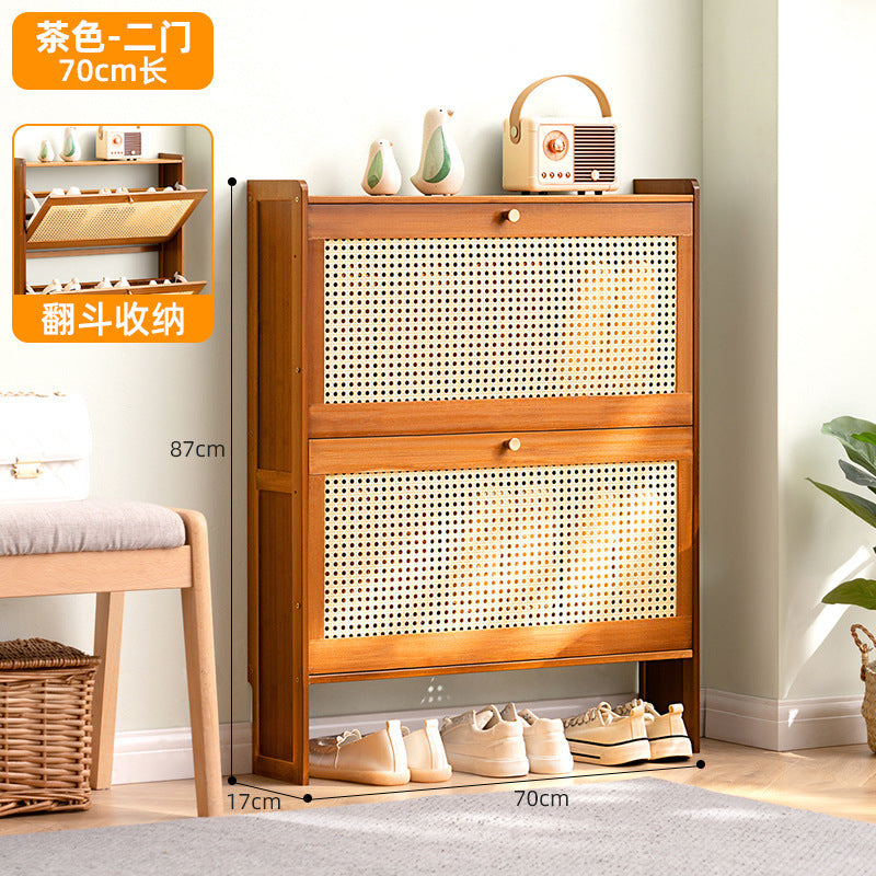 Simple shoe rack household door multi-layer with door dust-proof entry shoe rack shoe cabinet high vertical integrated storage rack
