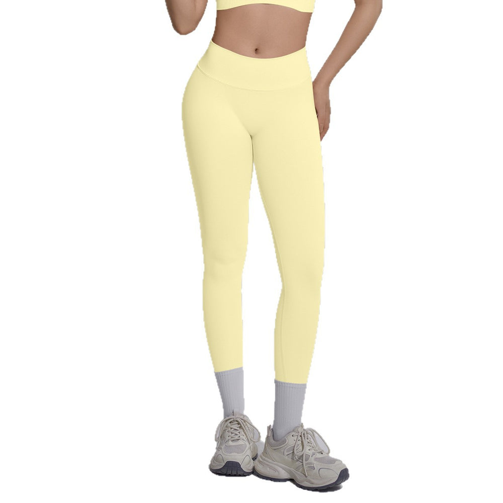 new seamless peach lift yoga pants - v-shaped waist, slimming, running, outdoor fitness leggings