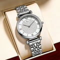 Factory direct: 2026 new women's fashion watch - korean style starry sky steel band quartz watch with full diamond accents - trendy design