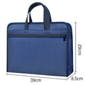 Waterproof business document briefcase canvas portfolio handbag conference printable information bag large capacity
