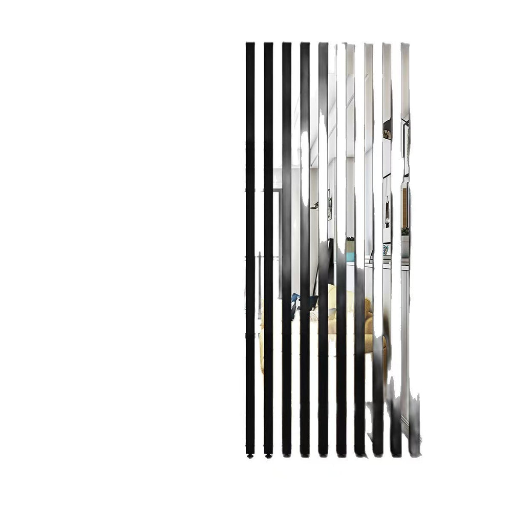 Screen partition living room entrance entrance room partition free punching vertical strip decorative partition column office screen