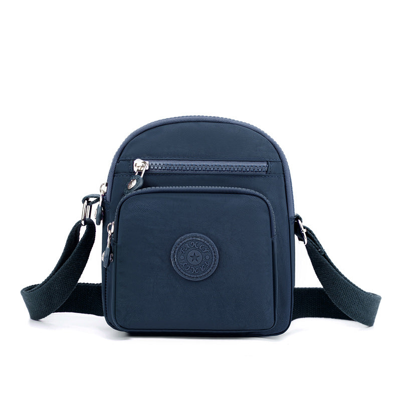 Small bag women's fashion new casual Korean version trendy shoulder bag nylon cloth messenger bag multi-pocket small square bag