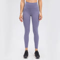 Dianqian comfortable nude yoga pants women's high waist hip lifting running tight stretch sports fitness pants d19037-2