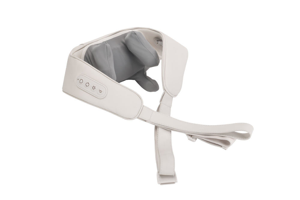 Electric massager for trapezius, shoulder, and neck - cervical spine heat therapy massager - neck kneading massage shawl - small gift for shoulders and back