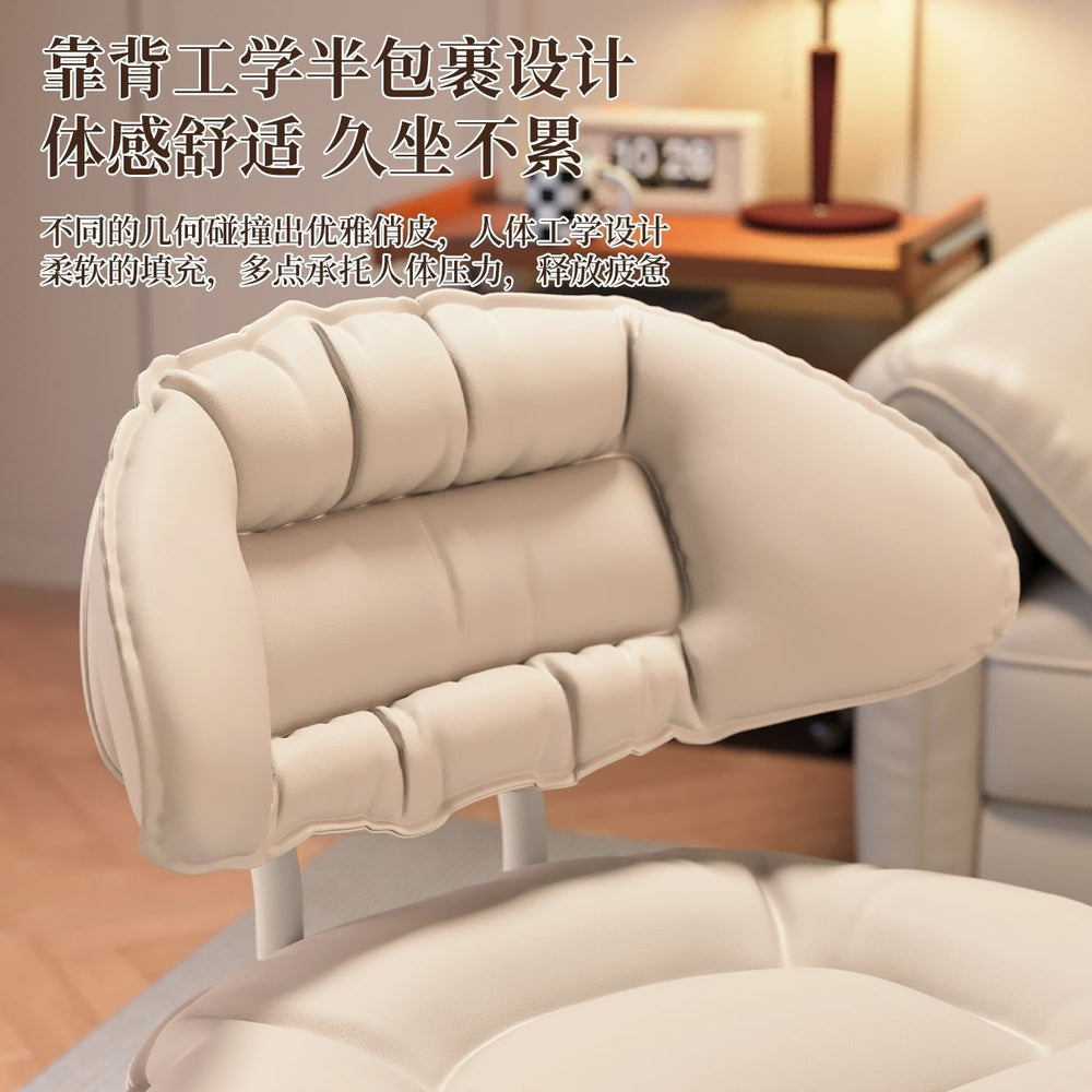 Small stool universal wheel small sofa chair soft package comfortable back chair lazy floor wiping multi-function pulley shoe changing stool