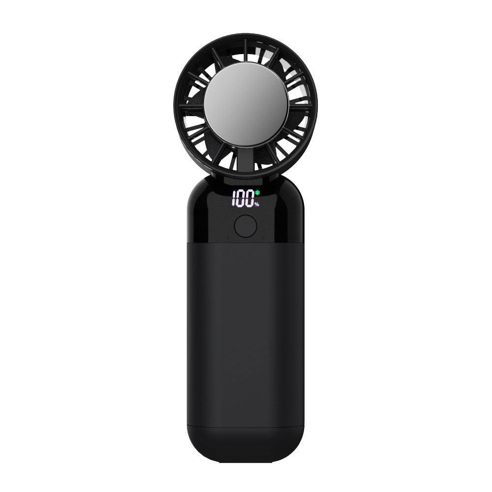 new digital display cooling fan, usb home desktop silent fan, outdoor portable handheld cold compress fan