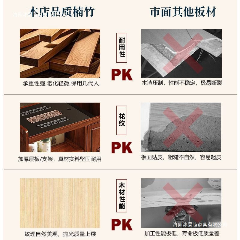 Movable tea table tea table small for home tea making and water boiling all-in-one kung fu tea set tea cabinet tea cart coffee table